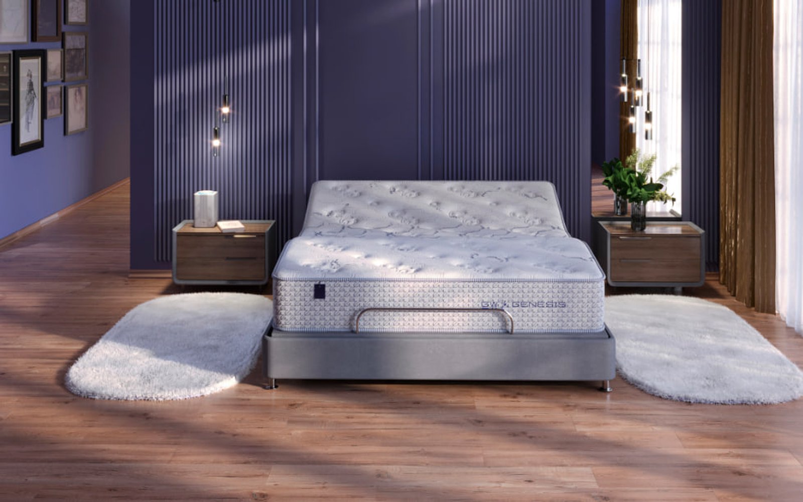 Grether & Wells Genesis mattress in a bedroom interior, view 2