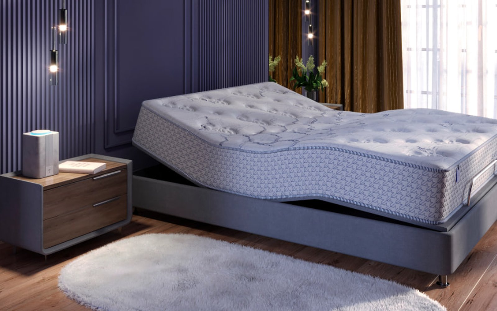 Grether & Wells Genesis mattress in a bedroom interior, view 3