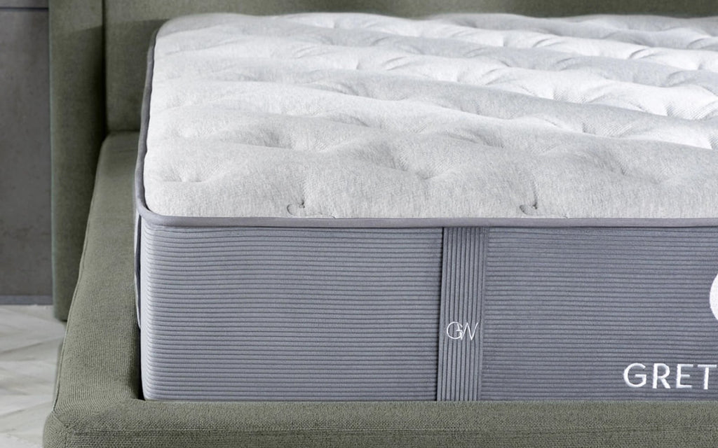 Grether & Wells Gris mattress in a bedroom interior, view 1