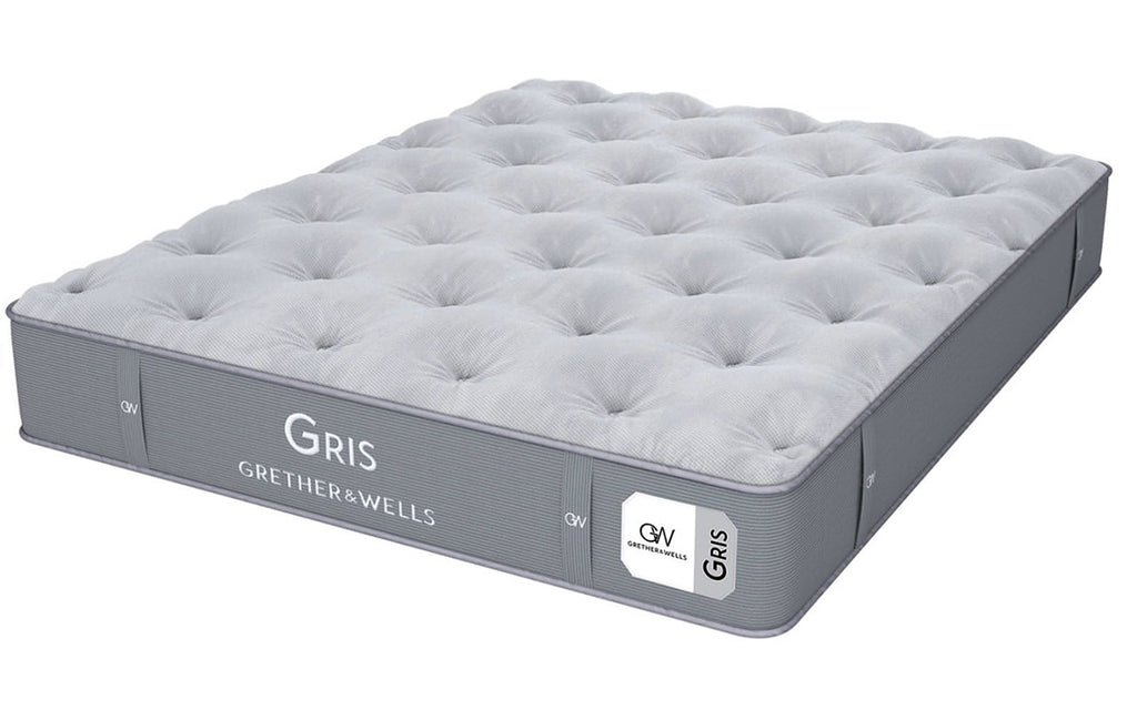 Grether & Wells Gris mattress, product photo on white background, view 3
