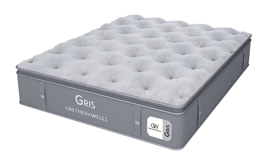 Grether & Wells Gris Imperial mattress, product photo on white background, view 2
