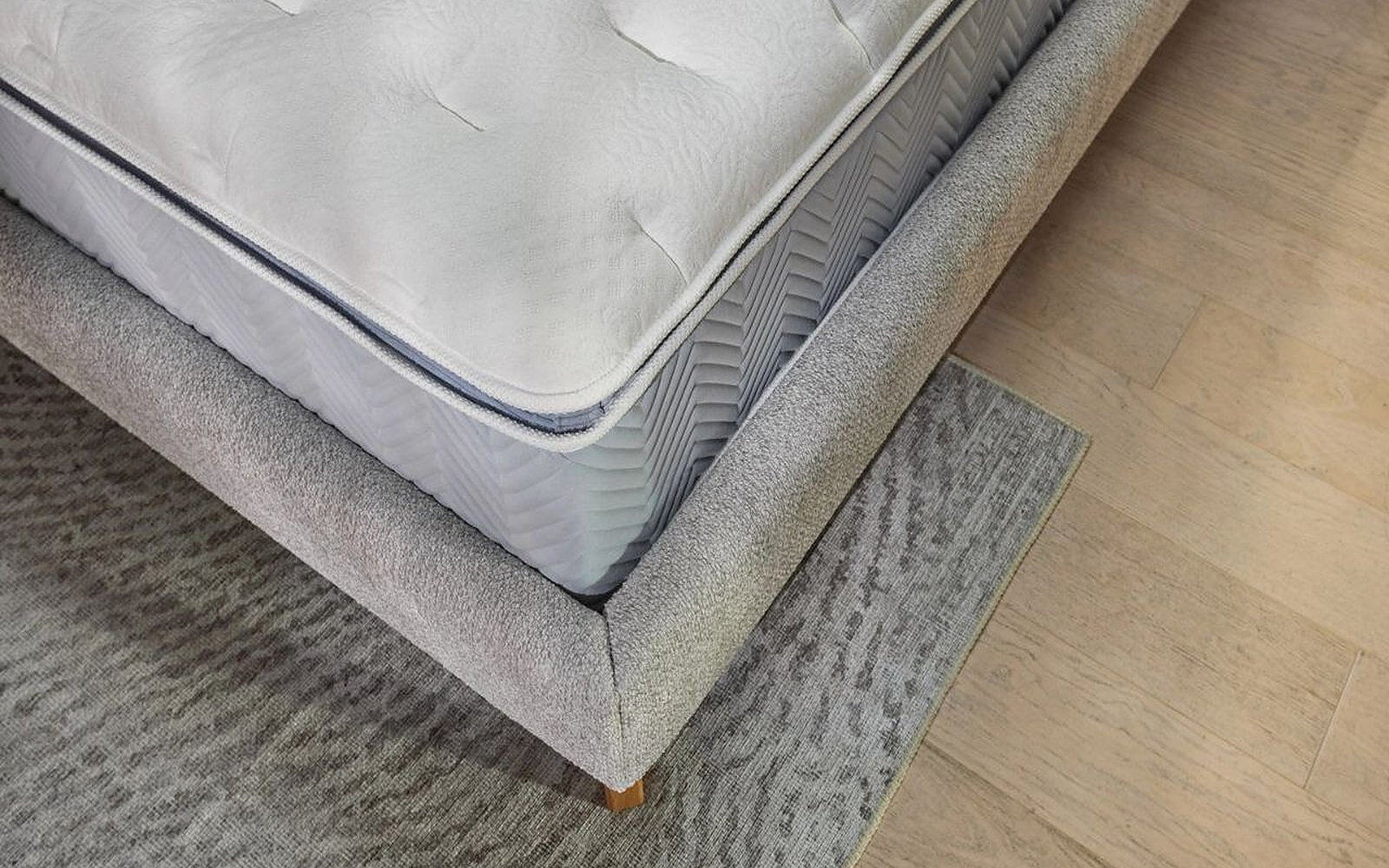 Grether & Wells Luxury Lagoon mattress in a bedroom interior, view 2