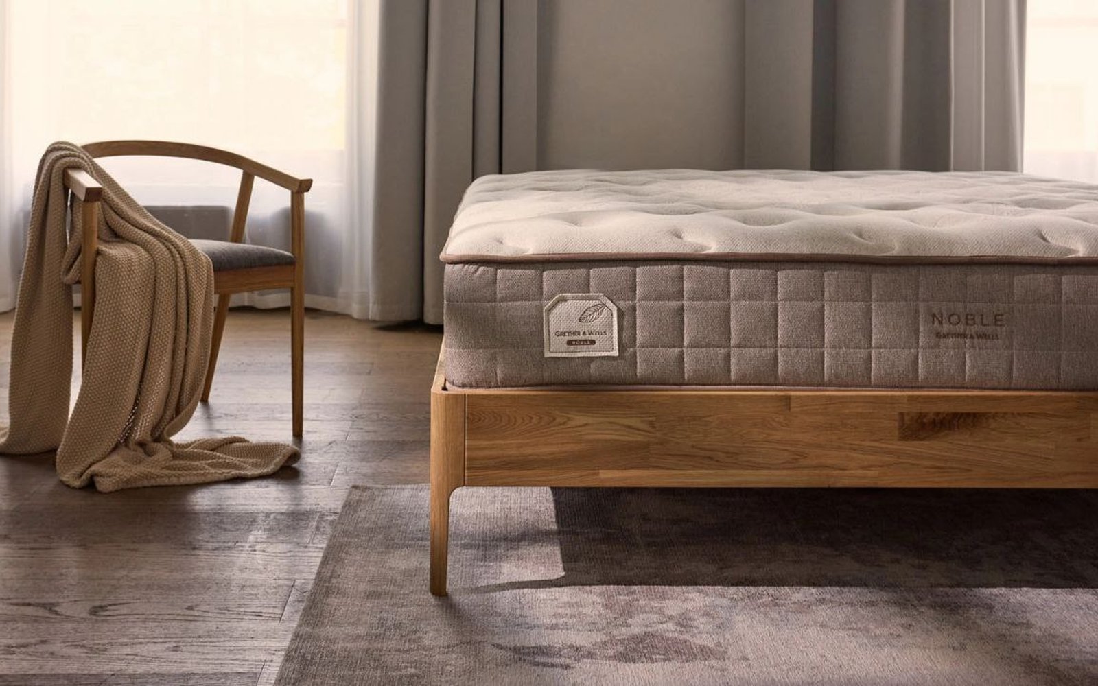 Grether & Wells Noble mattress in a bedroom interior, view 6