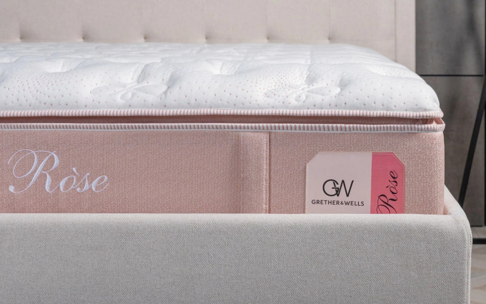 Grether & Wells Rose Imperial mattress in a bedroom interior, view 4