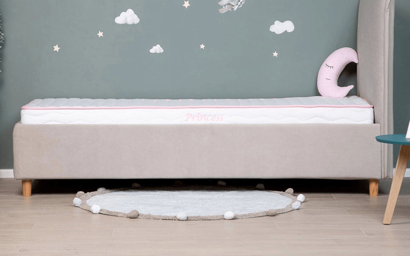 Kids Princess mattress in a bedroom interior, view 1