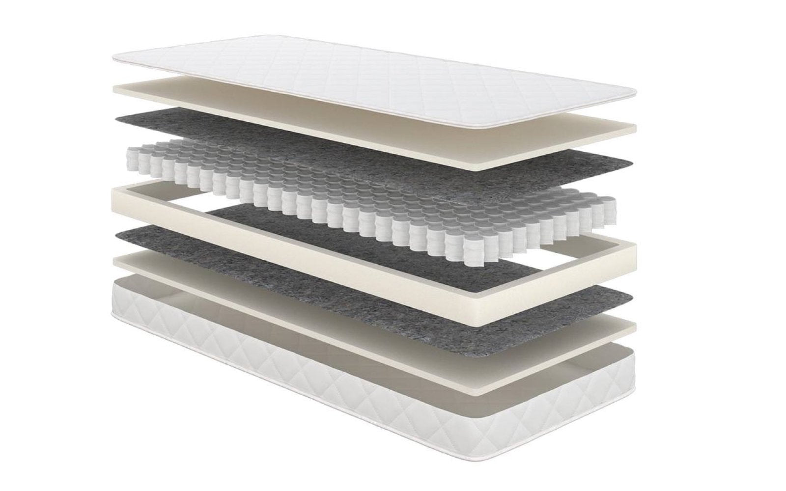 Kids Robby High mattress, product photo on white background, view 1