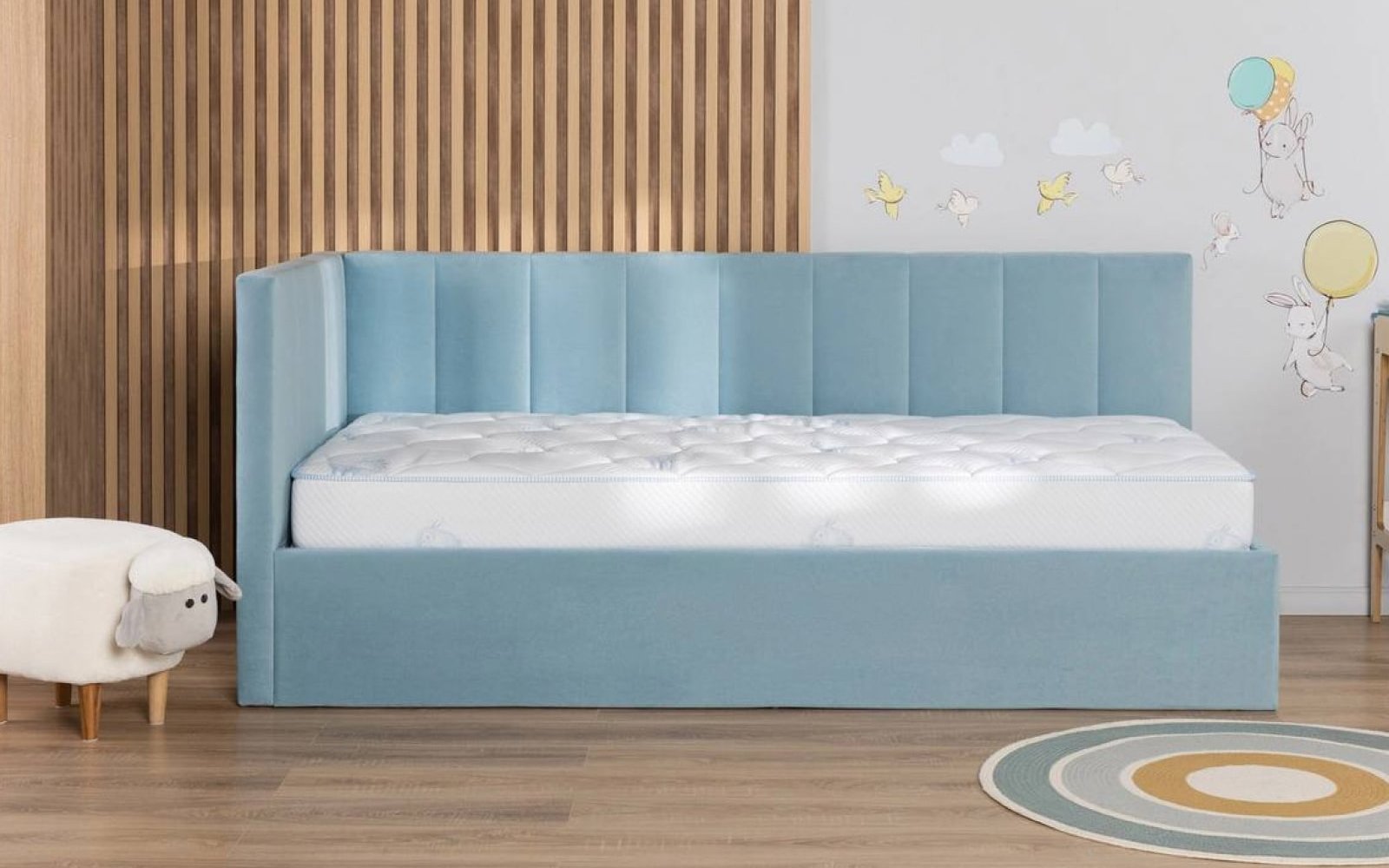 Kids Sleep Professor 1.0 mattress in a bedroom interior