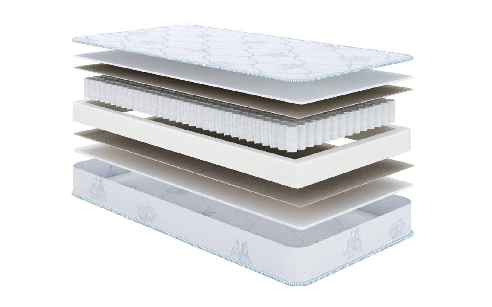 Kids Sleep Professor 1.0 mattress, product photo on white background, view 1
