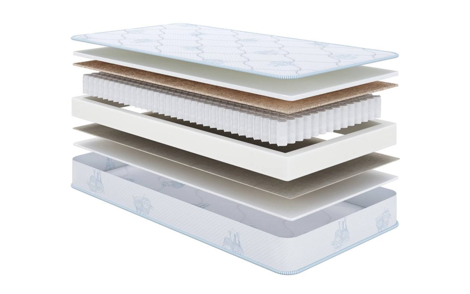 Kids Sleep Professor 2.0 mattress, product photo on white background, view 1