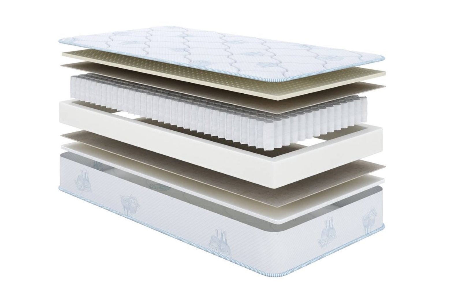Kids Sleep Professor 3.0 mattress, product photo on white background, view 2