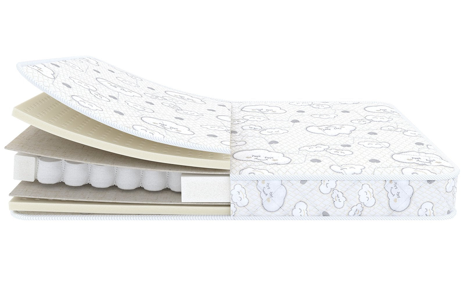 Kids Teeny mattress, product photo on white background, view 3