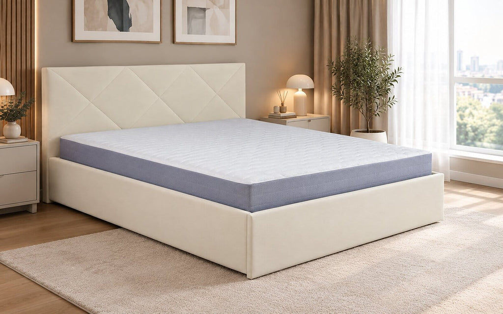 Roll Duet mattress in a bedroom interior