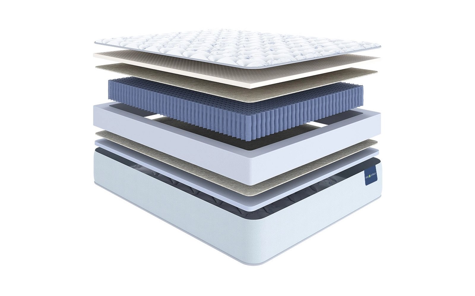Sleep Professor Arizona Duo mattress, product photo on white background, view 2