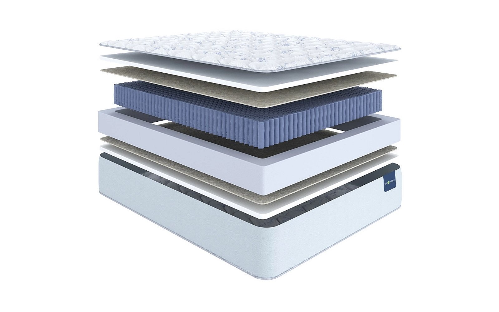 Sleep Professor Atlanta Medium mattress, product photo on white background, view 2