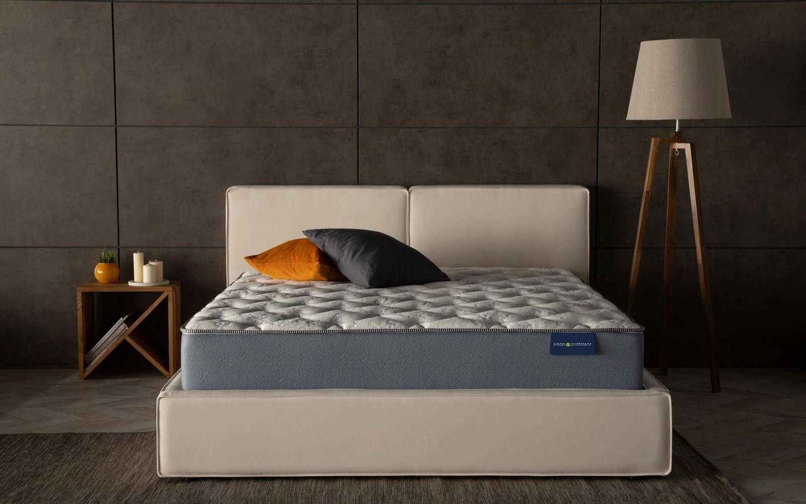 Sleep Professor Denver Hard mattress in a bedroom interior, view 3
