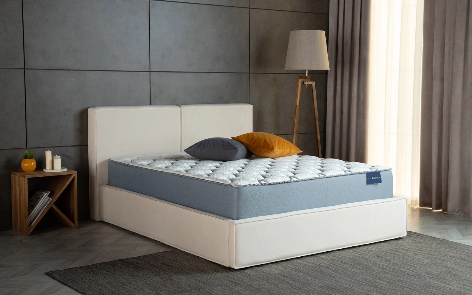 Sleep Professor Denver Hard mattress in a bedroom interior, view 4