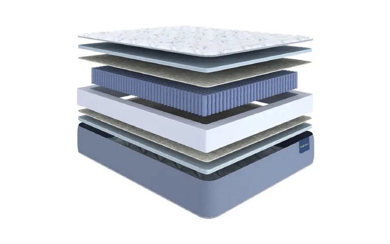 Sleep Professor Denver Hard mattress, product photo on white background, view 1