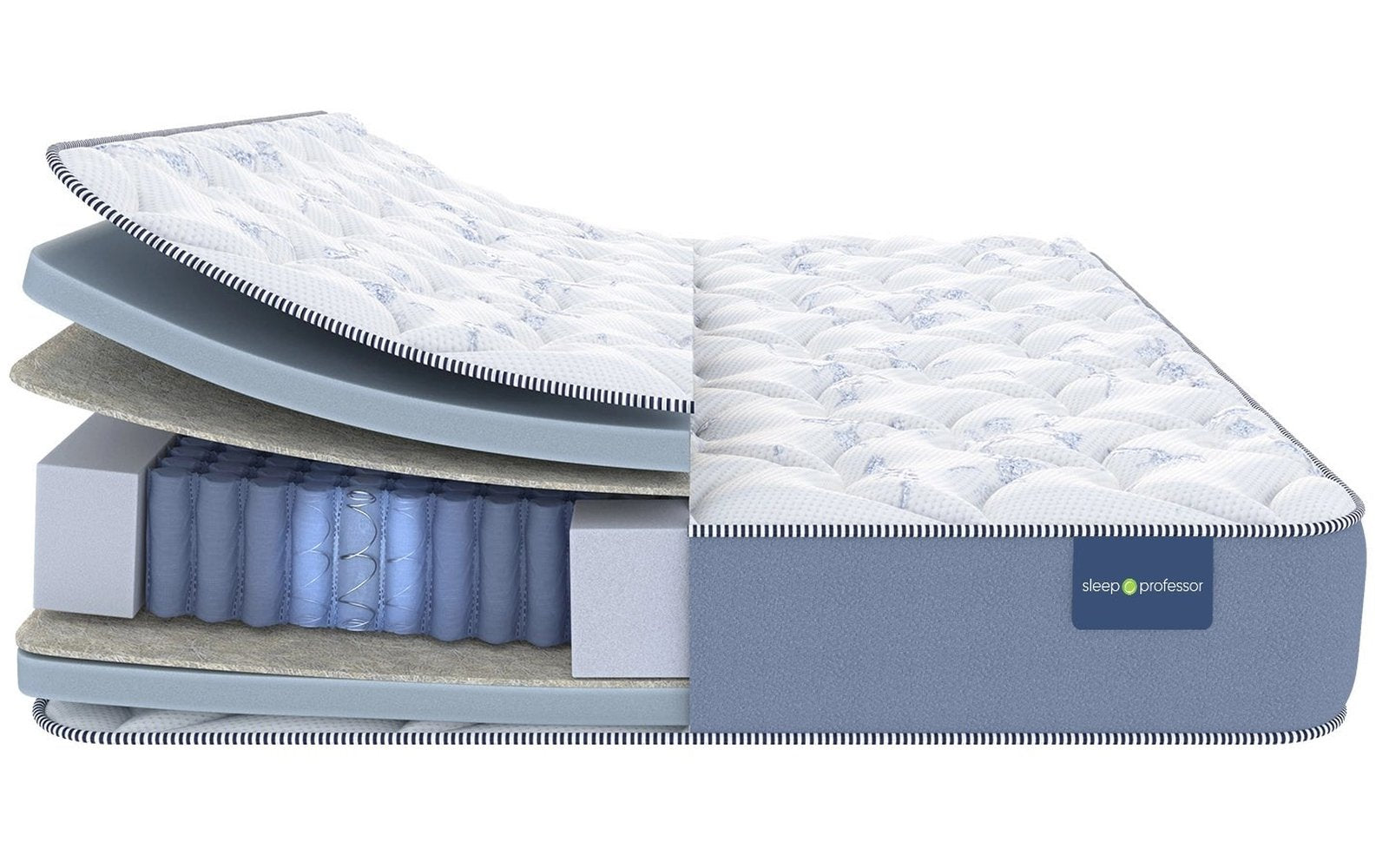 Sleep Professor Denver Hard mattress, product photo on white background, view 2