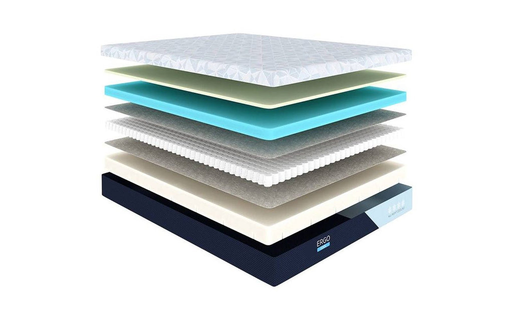Sleep Professor Ergo Cool Butterfly mattress, product photo on white background, view 1