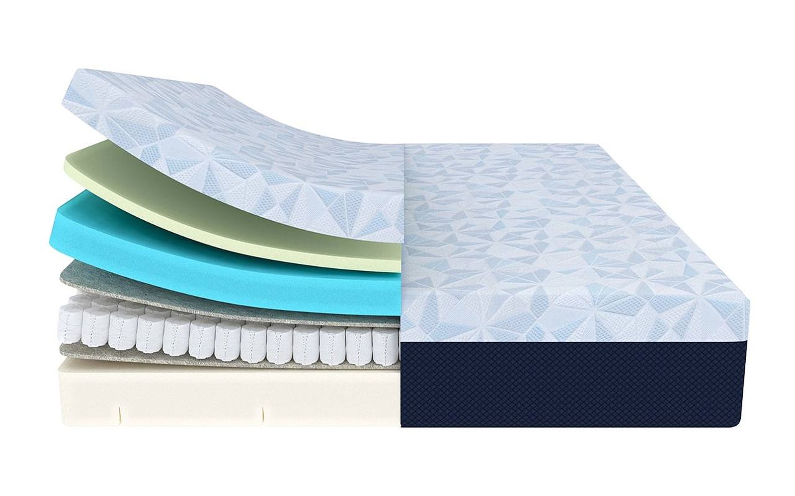 Sleep Professor Ergo Cool Butterfly mattress, product photo on white background, view 2