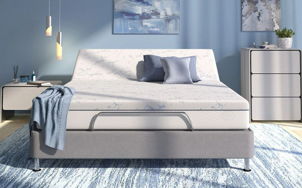 Sleep Professor Ergo Emotion mattress in a bedroom interior, view 1