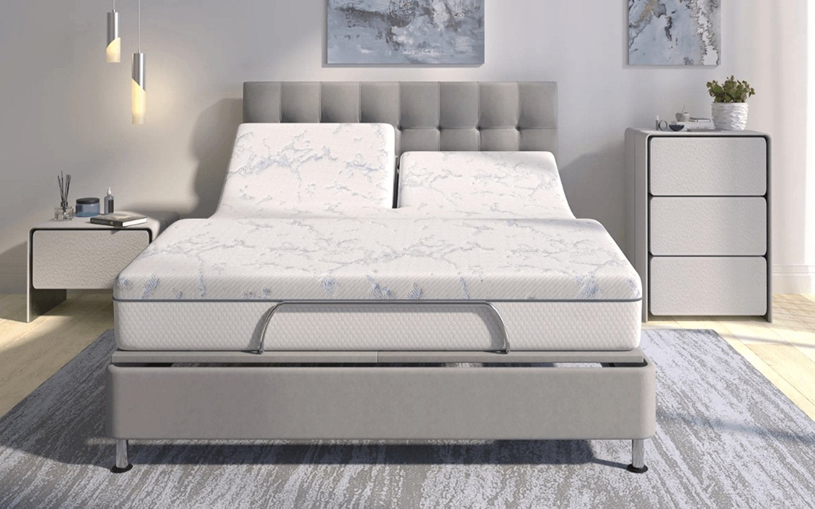 Sleep Professor Ergo Emotion Butterfly mattress in a bedroom interior, view 1