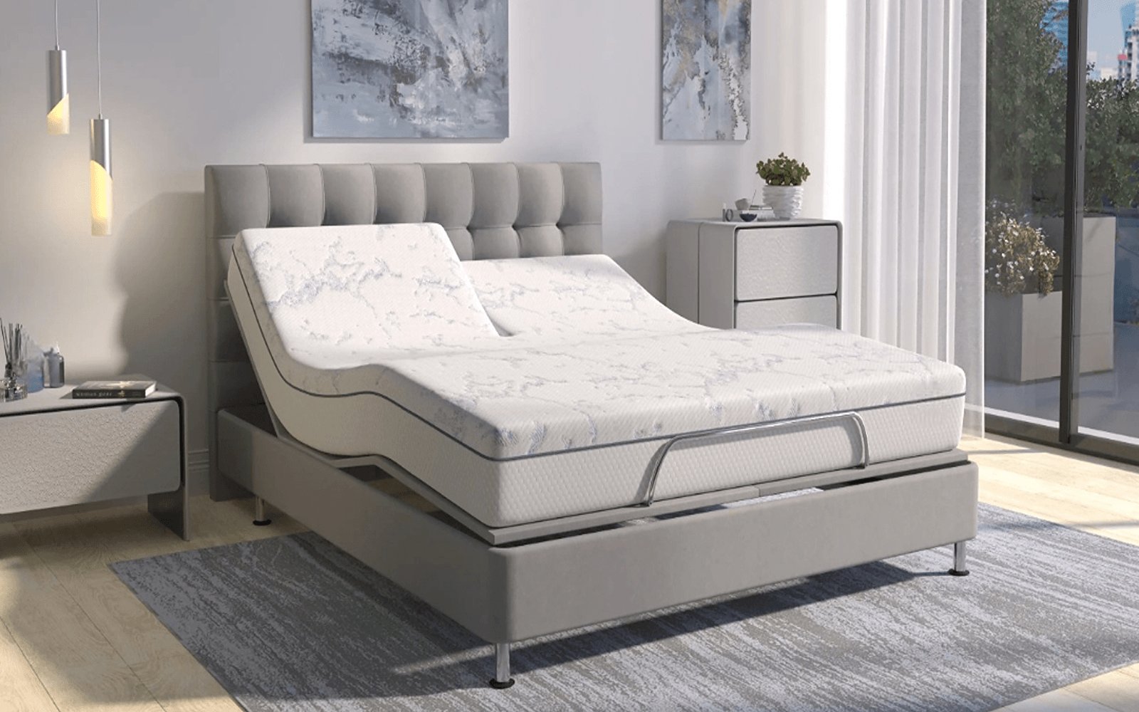 Sleep Professor Ergo Emotion Butterfly mattress in a bedroom interior, view 2