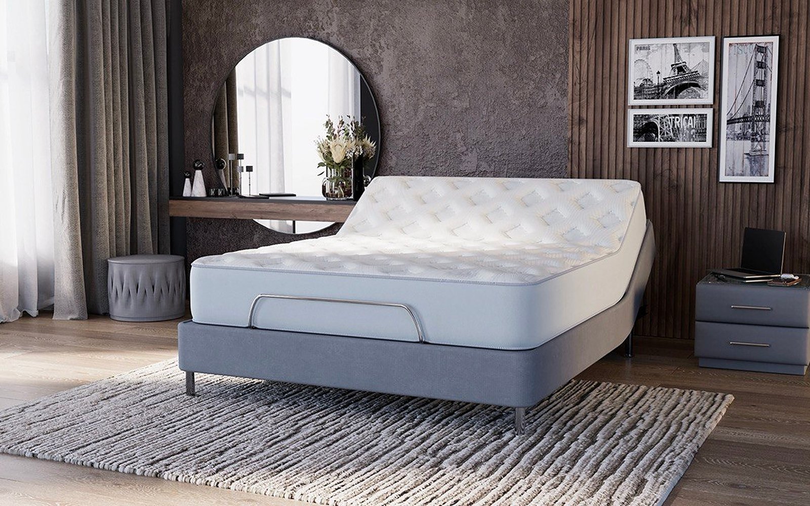 Sleep Professor Parker mattress in a bedroom interior, view 3