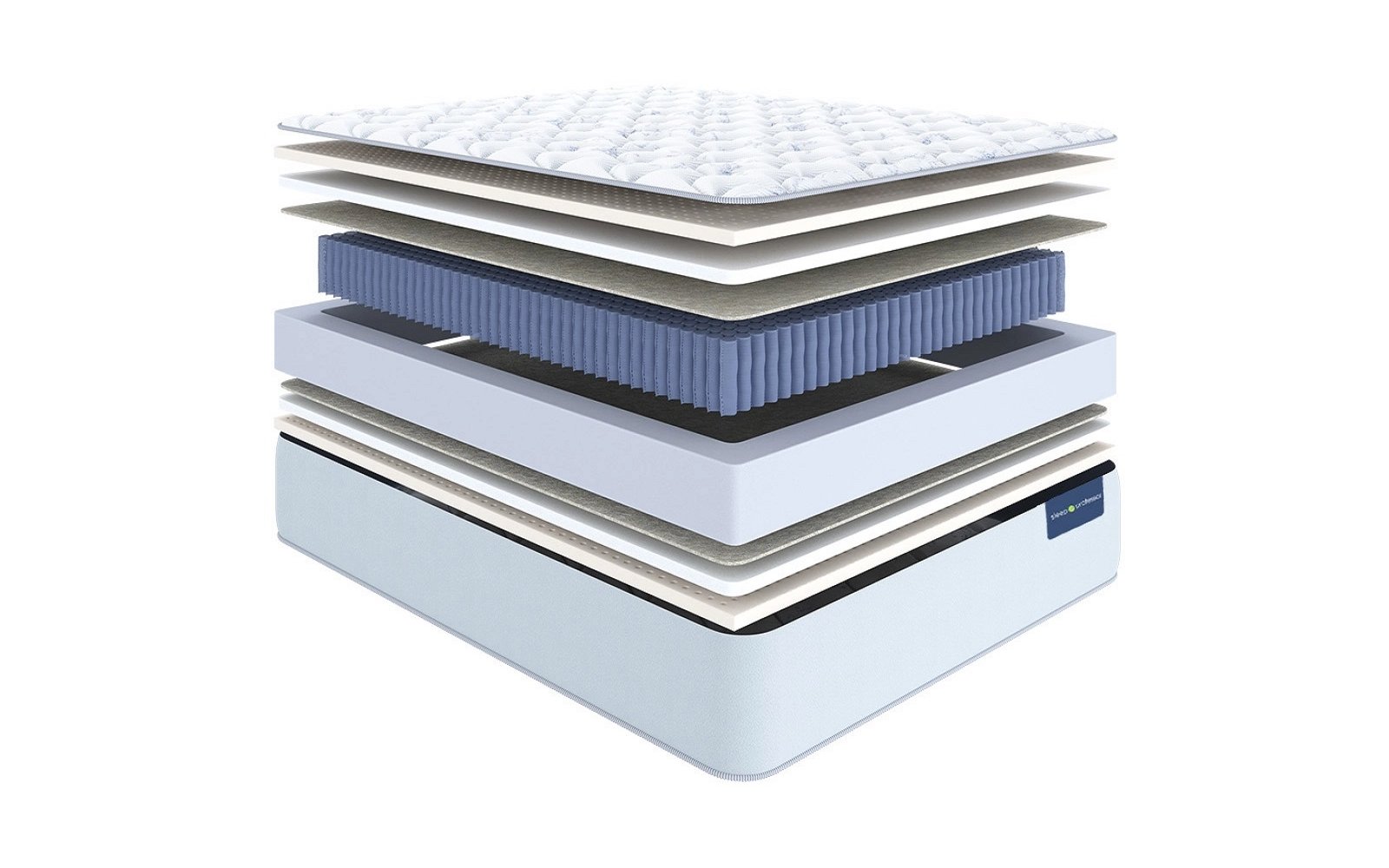 Sleep Professor Vermont Medium mattress, product photo on white background, view 2