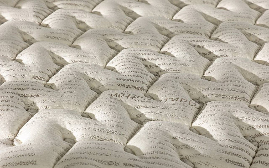 Organic Latex mattress pad in a bedroom interior, view 2