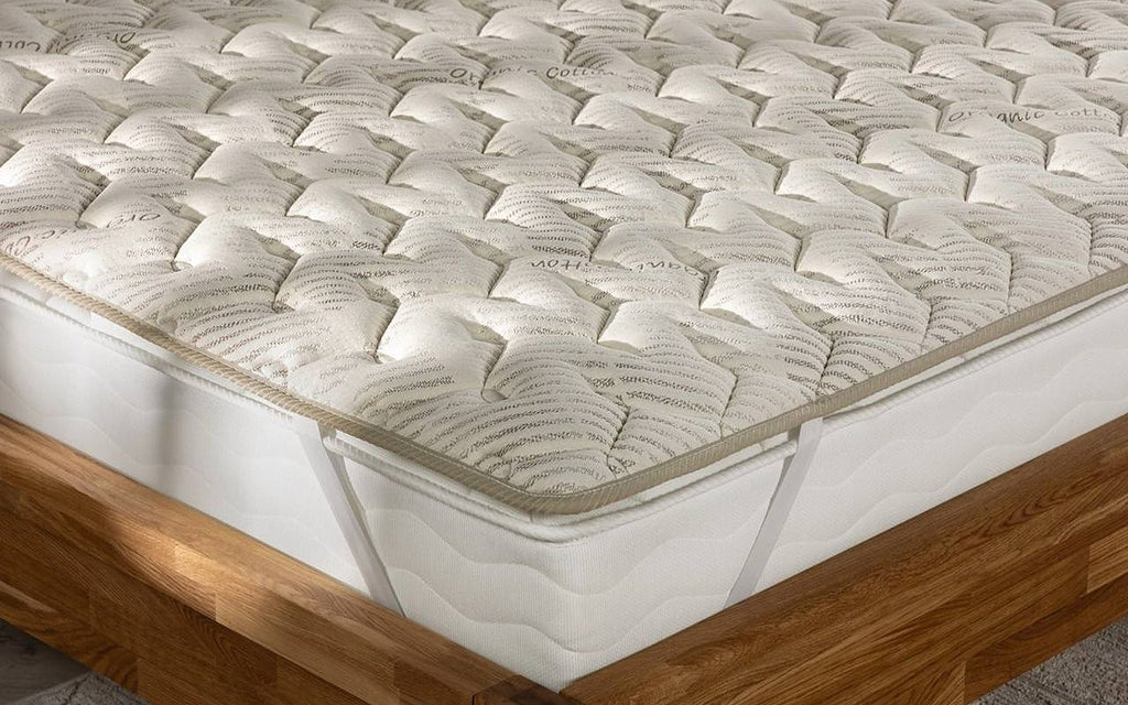 Organic Latex mattress pad in a bedroom interior, view 3