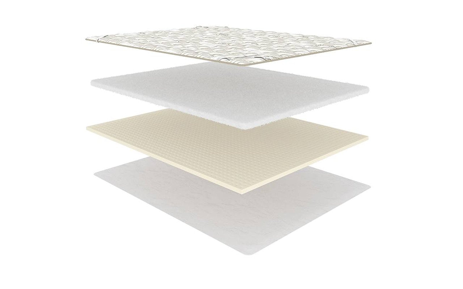 Organic Latex mattress pad, product photo on white background, view 3