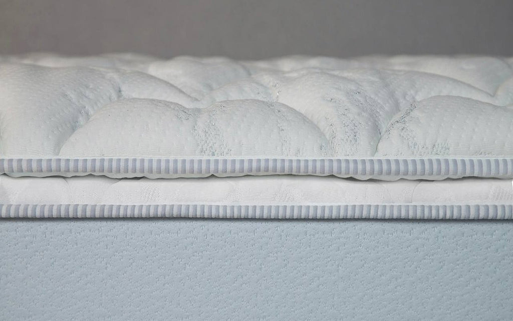 Sleep Professor mattress pad in a bedroom interior, view 1