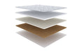 Sleep Professor Hard mattress pad, product photo on white background