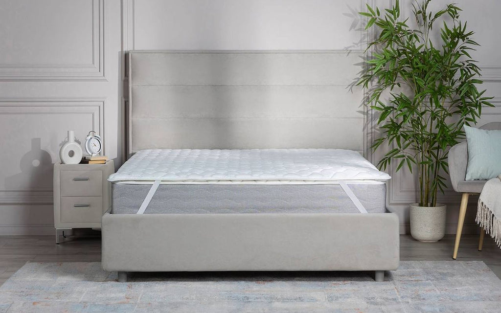 Top Basic mattress pad in a bedroom interior, view 1