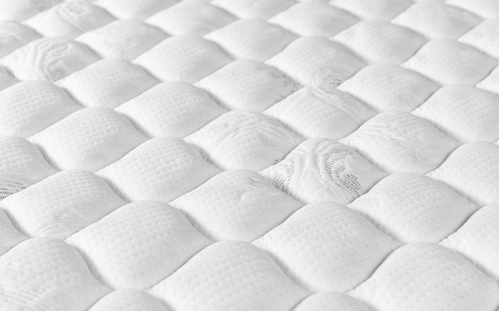 Top Basic mattress pad, product photo on white background, view 3