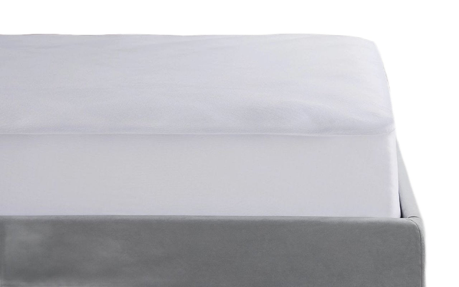 Simple mattress protector, product photo on white background