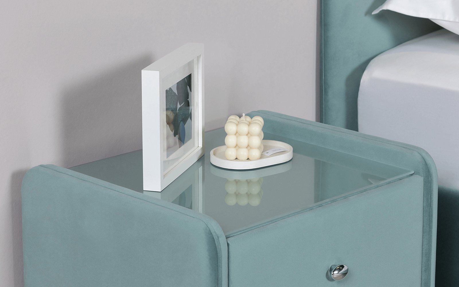 Classic 2 nightstand in a bedroom interior, view 3