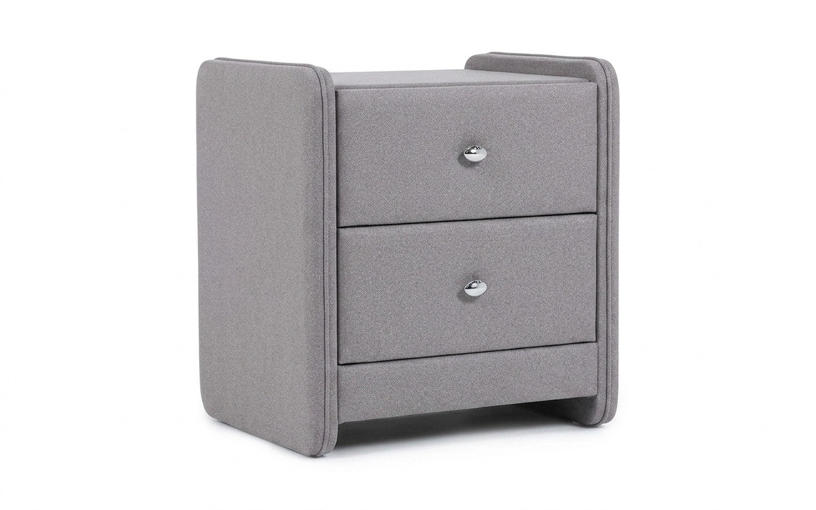 Classic 2 nightstand in Aura 03 fabric, product photo on white background