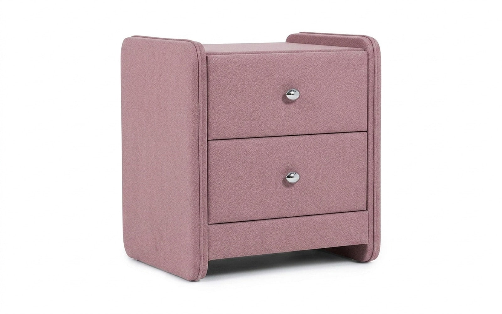 Classic 2 nightstand in Aura 06 fabric, product photo on white background