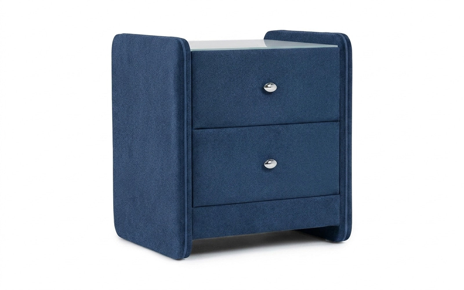 Classic 2 nightstand in Aura 18 fabric, product photo on white background