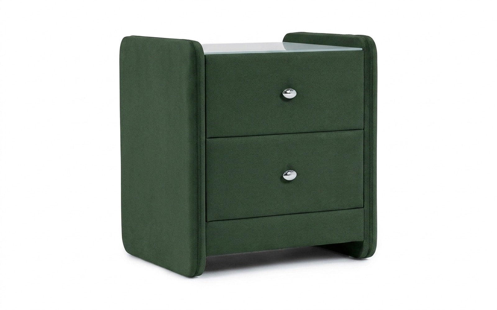 Classic 2 nightstand in Casanova Grass fabric, product photo on white background