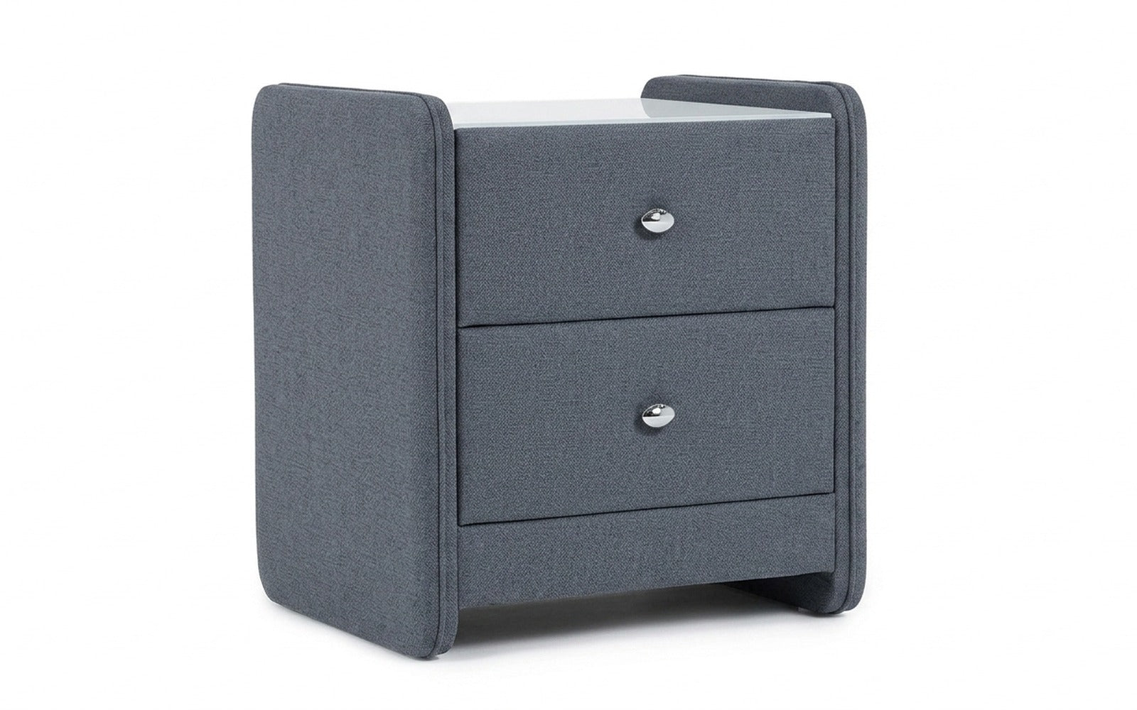 Classic 2 nightstand in Dumont 32 fabric, product photo on white background