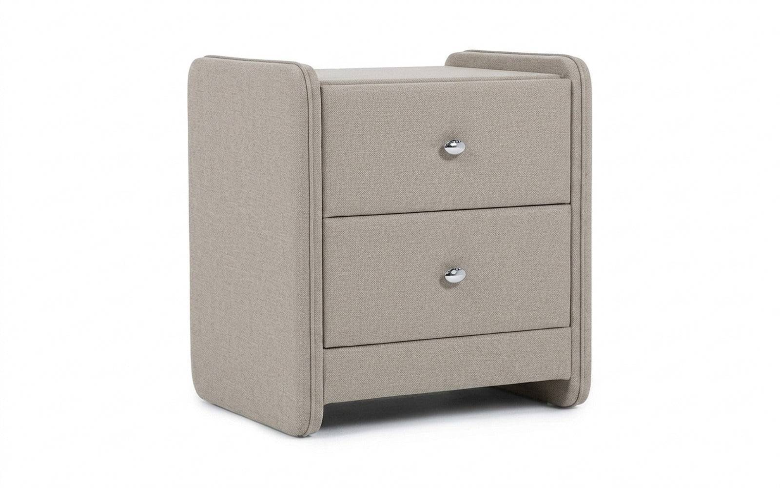 Classic 2 nightstand in Forte 01 fabric, product photo on white background