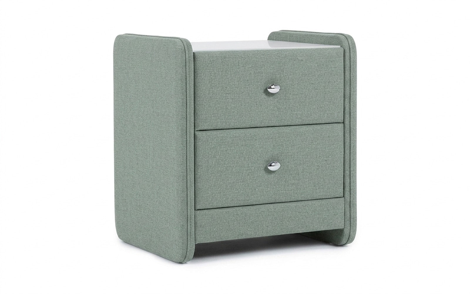 Classic 2 nightstand in Forte 15 fabric, product photo on white background