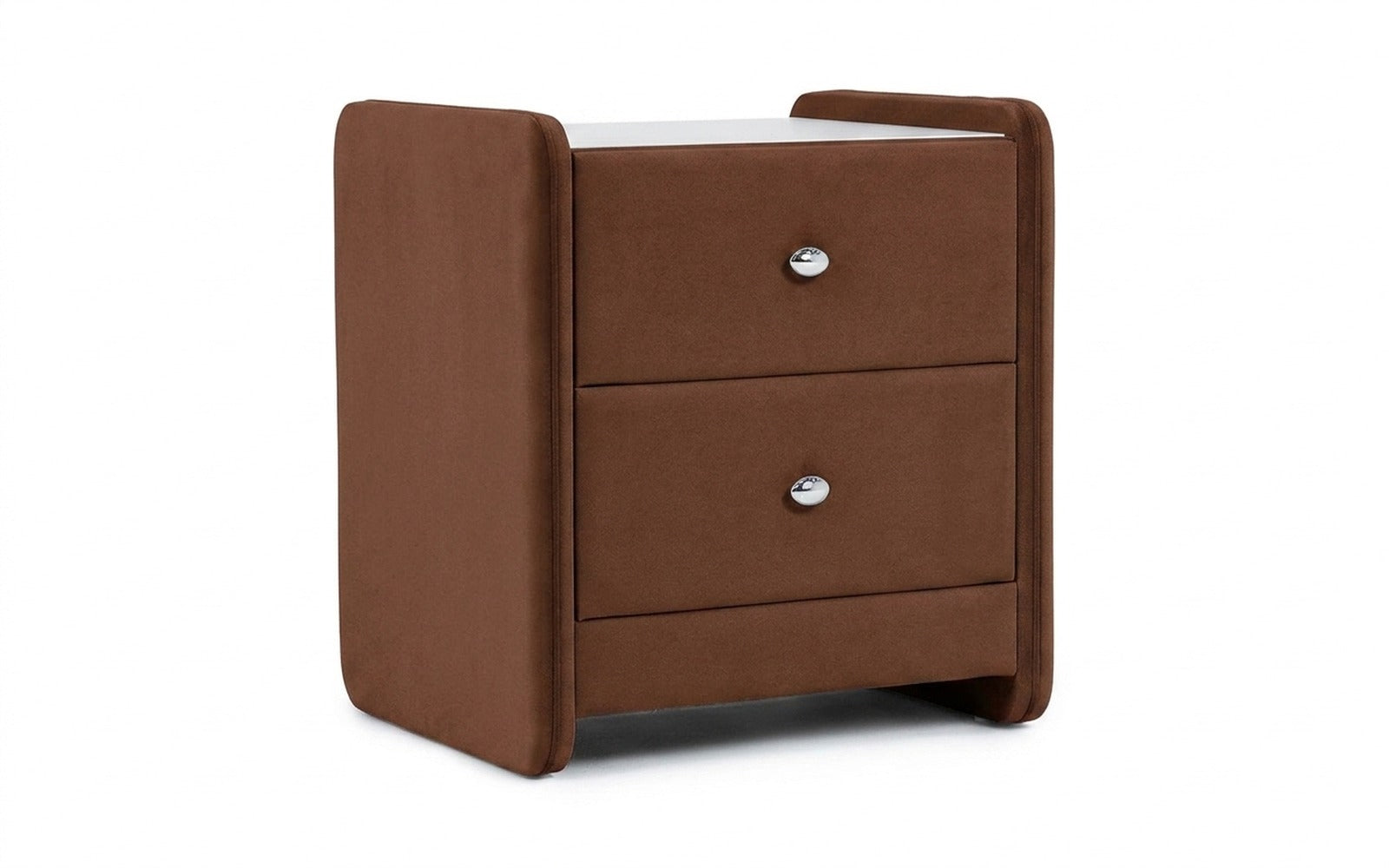 Classic 2 nightstand in Galaktika Grap fabric, product photo on white background