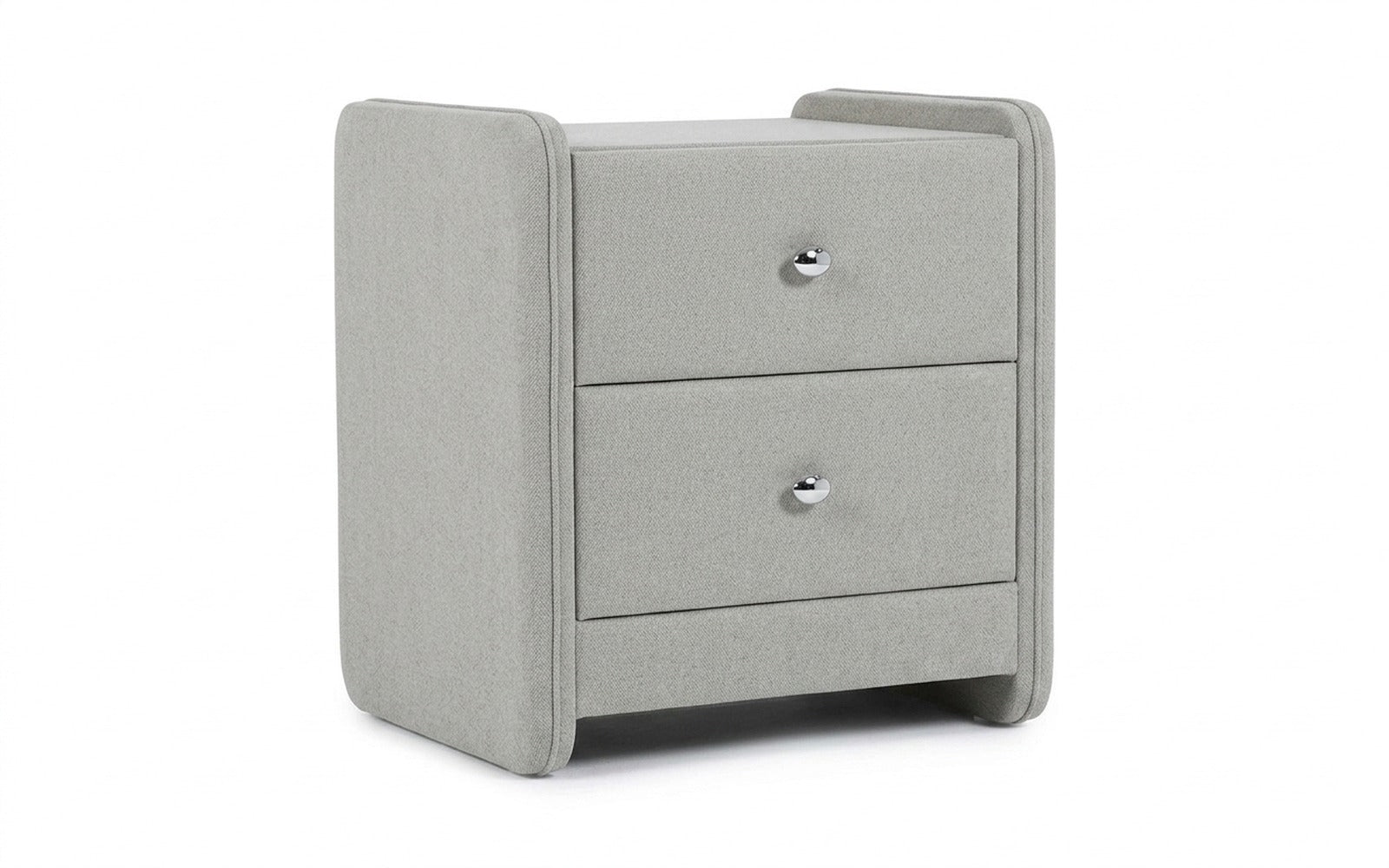 Classic 2 nightstand in Royal I Aqua fabric, product photo on white background