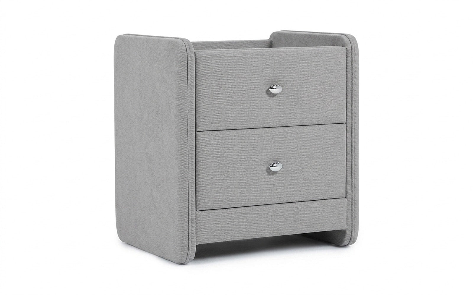Classic 2 nightstand in Royal I Haze fabric, product photo on white background