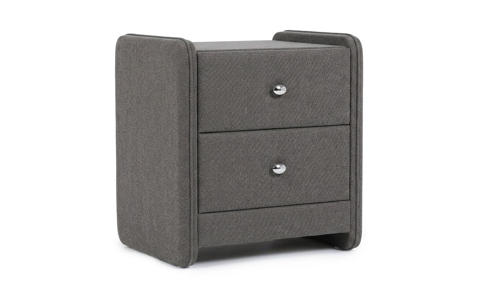 Classic 2 nightstand in Royal I Mist fabric, product photo on white background