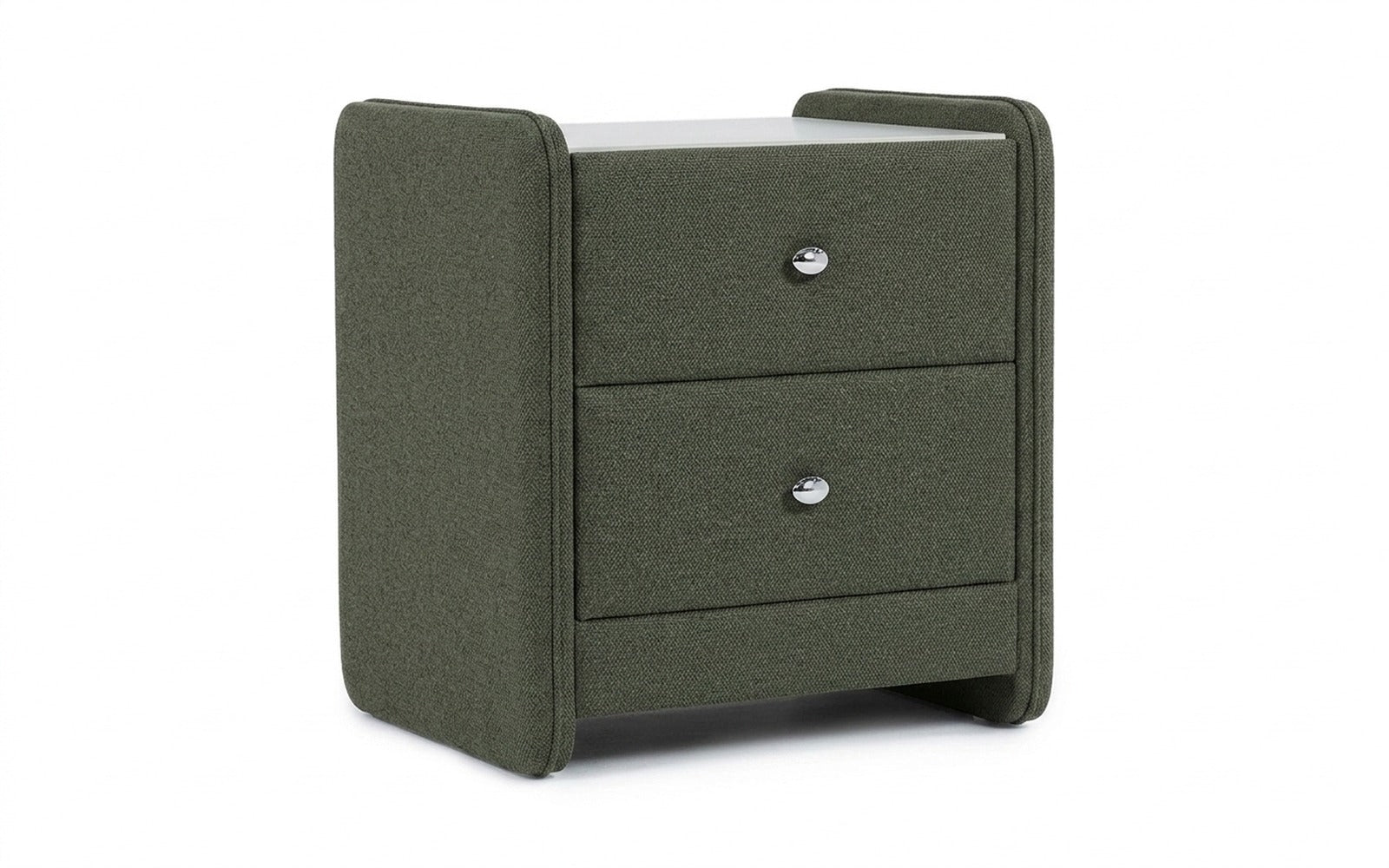 Classic 2 nightstand in Royal I Sherwood fabric, product photo on white background